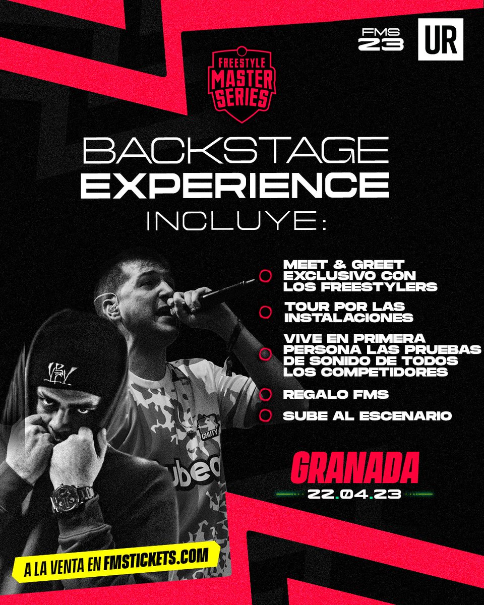 FMSEspOficial's tweet image. VIVE LA FMS AL MÁXIMO 🙌

Backstage Experience es el extra que necesitas para hacer tu experiencia en la jornada más exclusiva 🚨

Consíguelo en fmstickets. No incluye entrada al evento (link en la bio) 🎟️

#fms23 #regenesis #fmsespaña