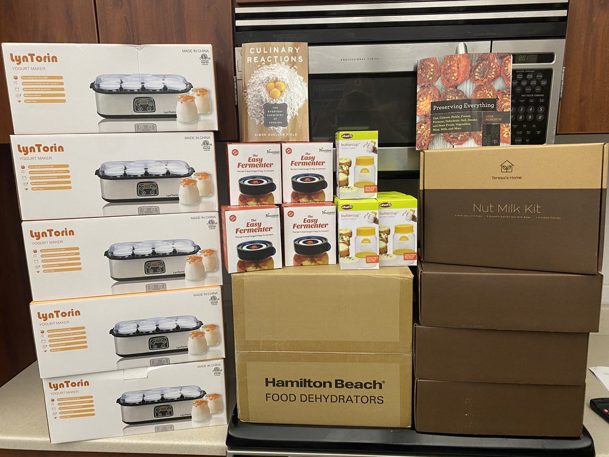 #ThankYou to ⁦<a href="/OtsegoEndowFnd_/">Otsego Foundation</a>⁩ for funding our #FoodScience grant! We are so excited to provide this new class to our #OtsegoKnights. Our #Knights will get to learn how to can foods, dehydrate, ferment, etc. so many #LifeSkills! #OtsegoFCS