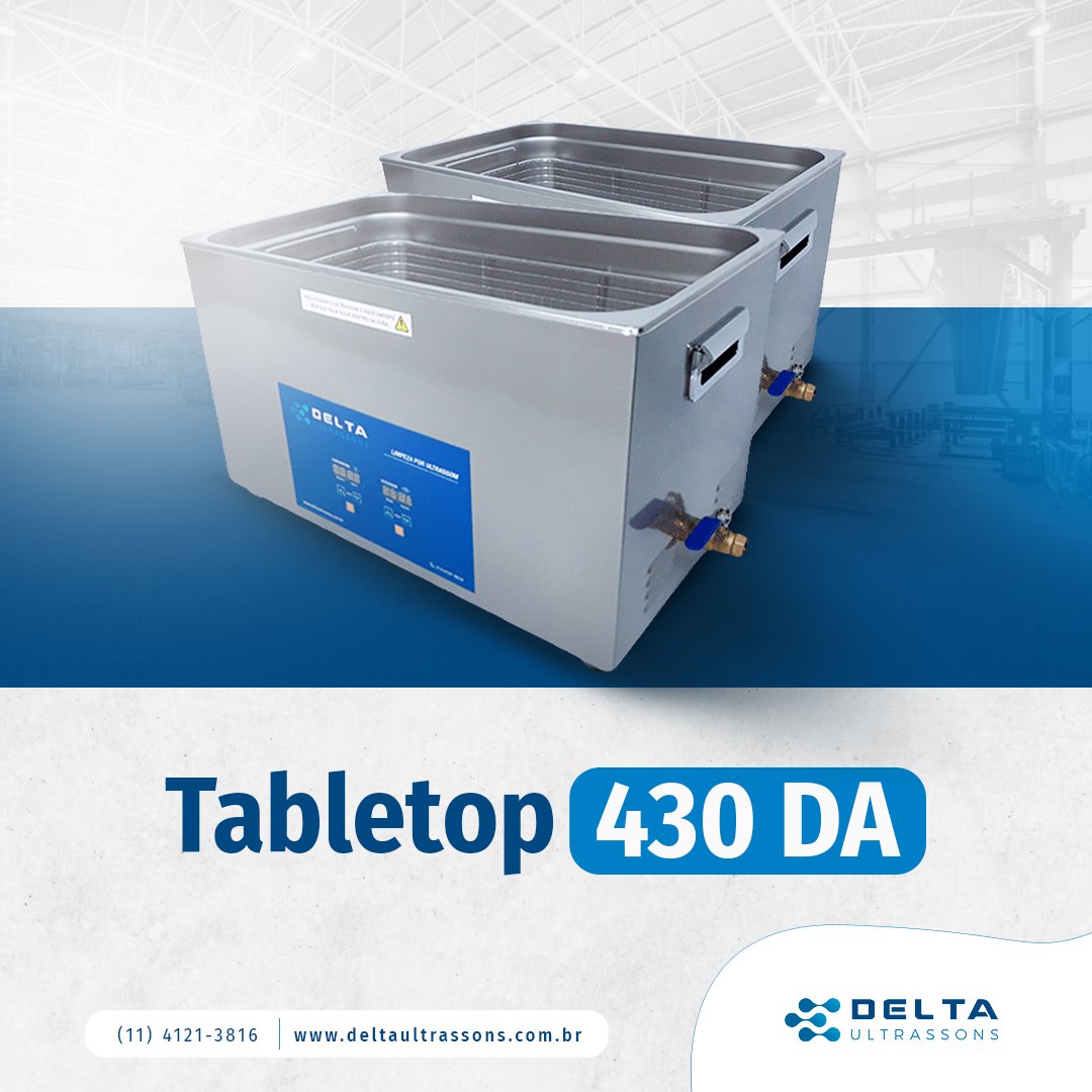 deltaultrassons's tweet photo. Equipadas com transdutores de alto rendimento, utilizados em processos industriais, as lavadoras da linha compacta garantem robustez e eficiência na limpeza.

Consulte um de nossos especialistas!

#deltaultrassons #limpezaporultrassom #lavagemultrassonica #tabletop https://t.co/p0bVtcEgs5