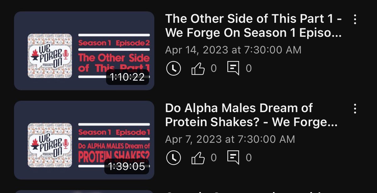 Season 1 of WFO is coming to YT! We are gradually editing and scheduling them to come out with our normal schedule.

Shorts resume tomorrow with Pt 4 of Breaking Down Stereotypes #podcast #youtube #stayingmotivated