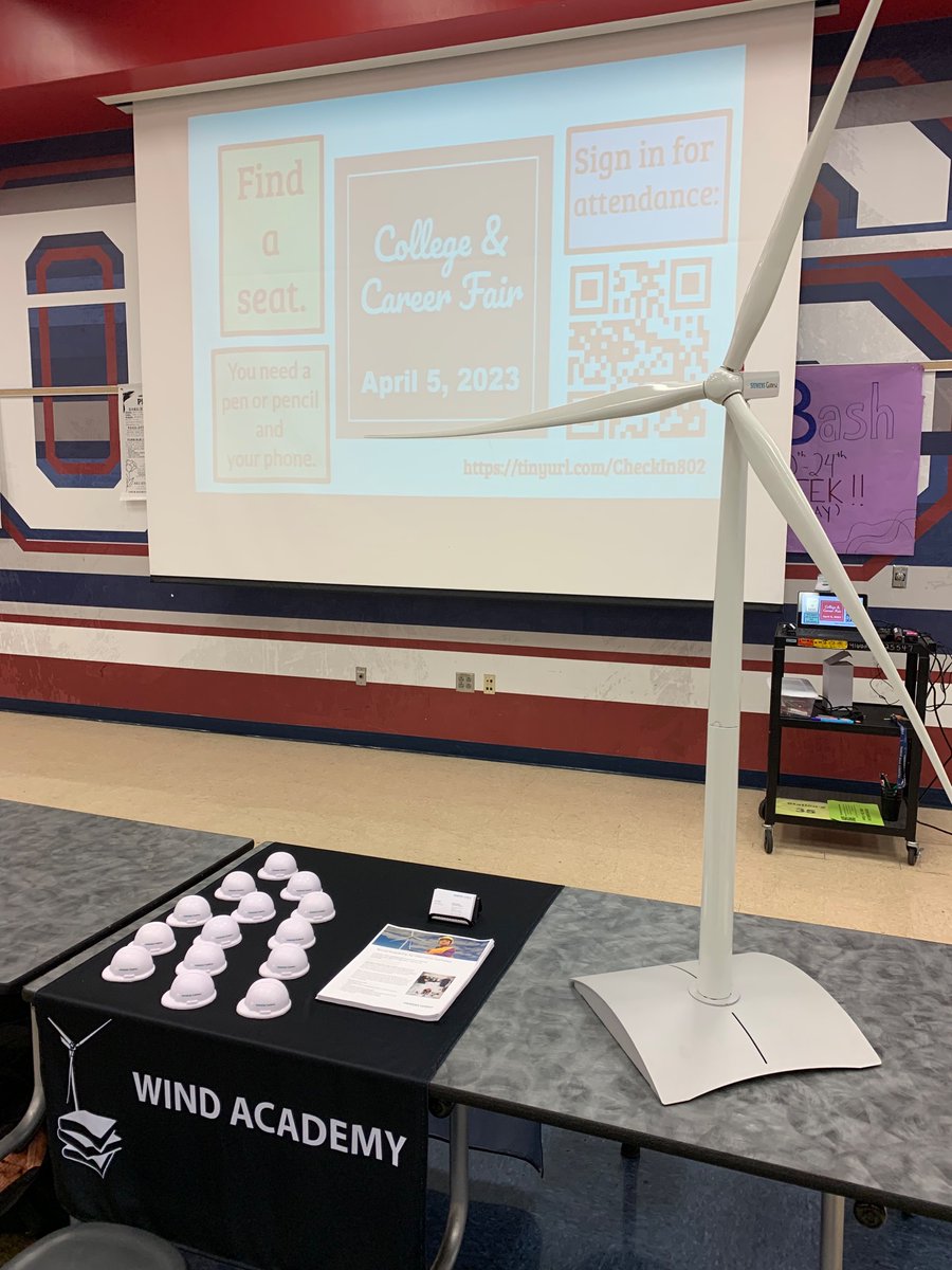 Thank you to Freedom High School for inviting Wind Academy to visit today!
windacademyusa.com 
#ocps #april #windturbines #wind 
#orlando #Florida #education #parenting #Career #jobs #UCF #future #energytransition #energy