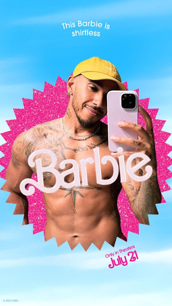 thread of Lewis Hamilton as barbie:

this barbie is shirtless