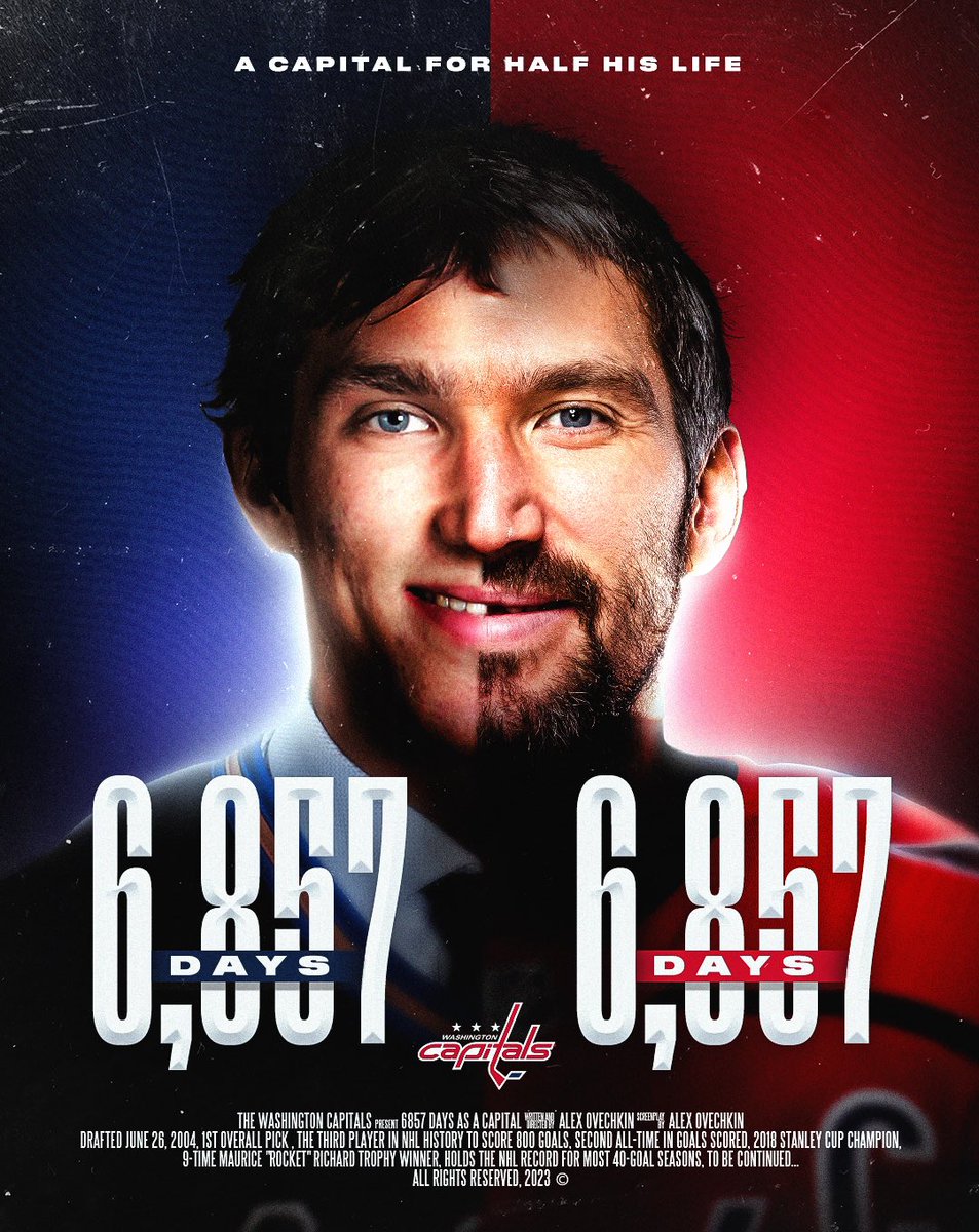 The #Gr8 has been a Washington Capital for half his life 🤯
