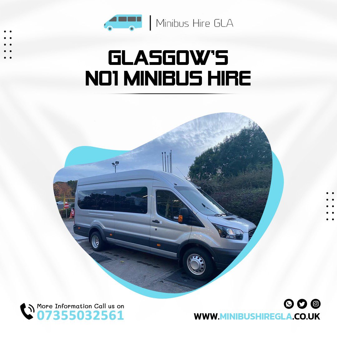 MinibushireG's tweet photo. Travel in style with MINIBUSHIRE GLA 🚌

From corporate events to school trips, we've got the perfect minibus to fit alll your needs. Contact us today for you’re hassle free quote and experience Glasgow’s NO1 Minibus hire 🥇 https://t.co/sndPCbCB6J