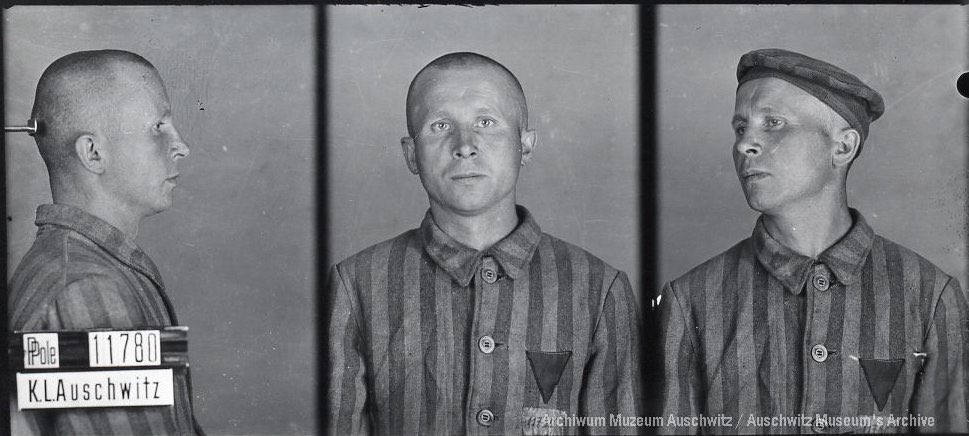 AuschwitzMuseum's tweet photo. 5 April 1941 | Among 993 Poles deported by the Germans to #Auschwitz from prisons in Cracow &amp; Tarnów was Antoni Łyko. 
He played #football in @WislaKrakowSA &amp; Polish national team. He become no. 11780 &amp; was shot on 3 July 1941. https://t.co/RFr4uxzvkj