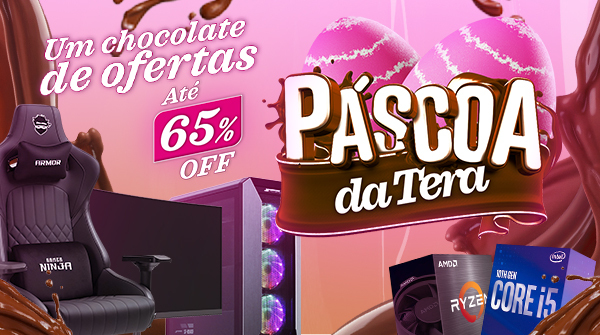 O chocolate de ofertas chegou aqui na Tera 🍫

Quem disse que Páscoa é só de chocolate? Aqui na Tera você também consegue aquele presentão, com os melhores preços do mercado e descontos de até 65% 🐰

Saiba mais: bit.ly/3m64U2F 🛒

#terabyte #terabyteshop #pascoadatera