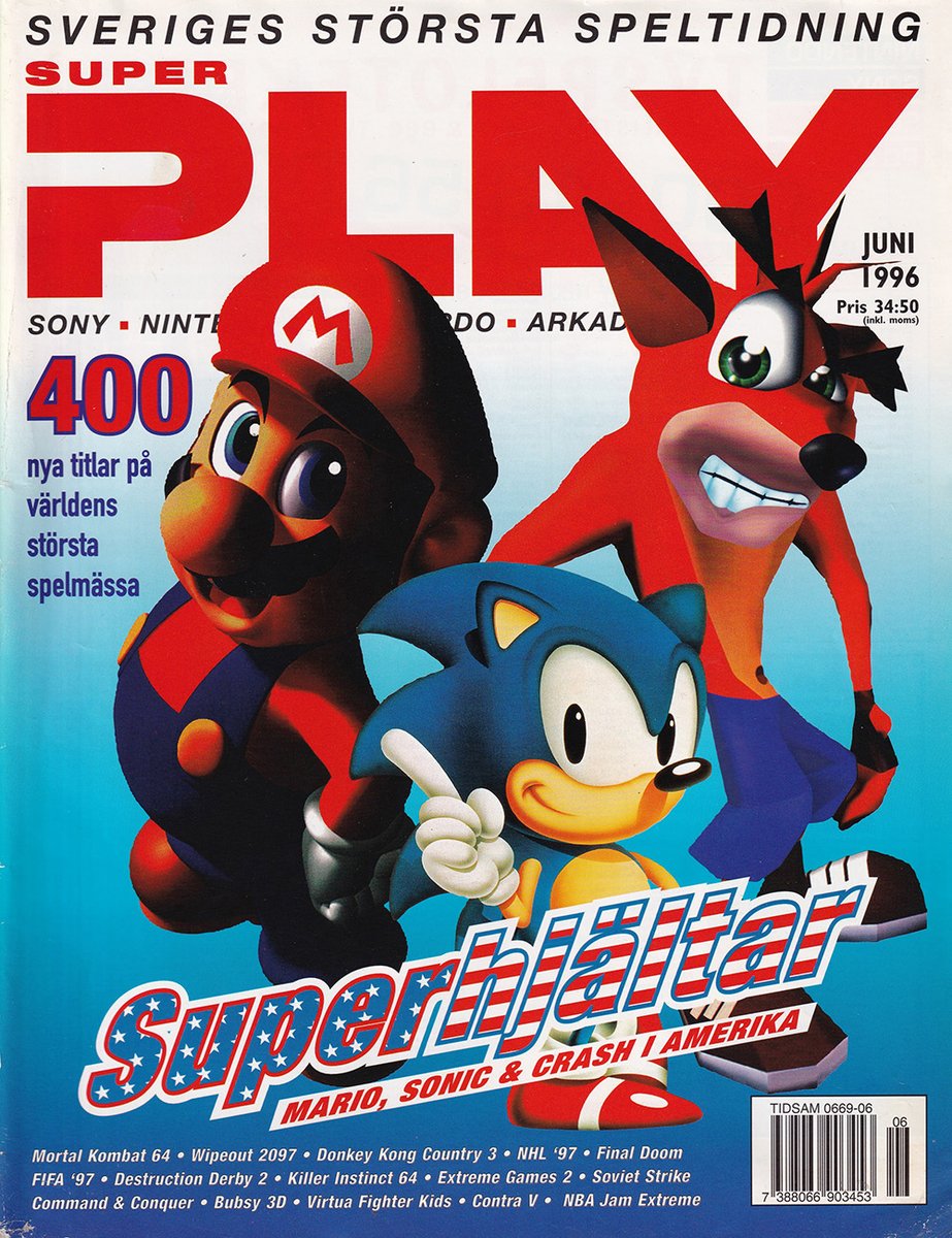 martinlindell's tweet photo. Fantastic initiative, the classic Swedish games mag Super Play is getting preserved and issues gradually scanned on: https://t.co/r86i2cSClk https://t.co/V8DVPqWXT3