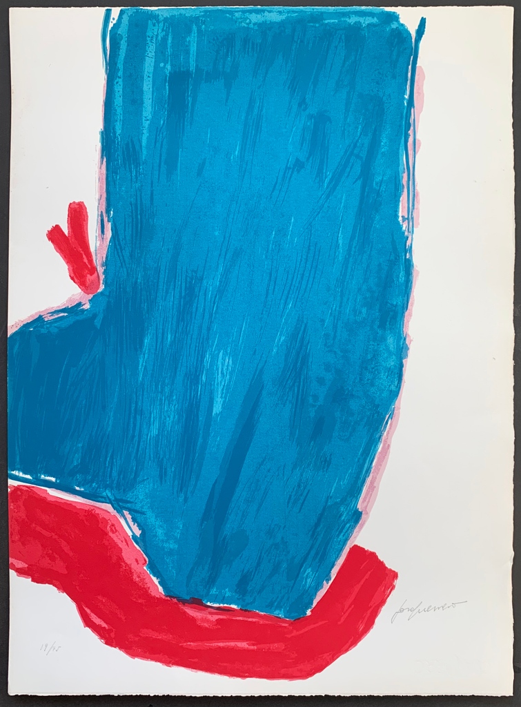 José Guerrero
"Presencia Azul"
Serigrafía
Año: 1984
Dimensiones: 76,5 x 57 cm
Tirada de 75 ejemplares
Firmada y numerada a mano
Editada por Galería Punto, Valencia

bit.ly/3lTx5BP