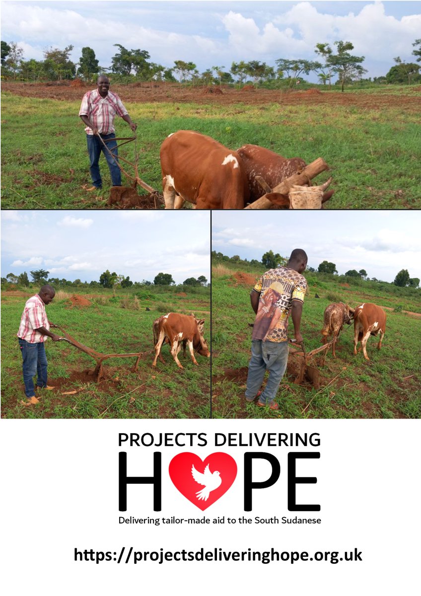 PDeliveringHope's tweet photo. SMILE Children's Charity Village Director, Francis Candiga tries out the new plough provided with a donation of $1100 by Projects Delivering Hope. He hopes to double or triple the amount of food they produced last season. To donate 
https://t.co/rqqSYWfupL https://t.co/KeKTrE491y