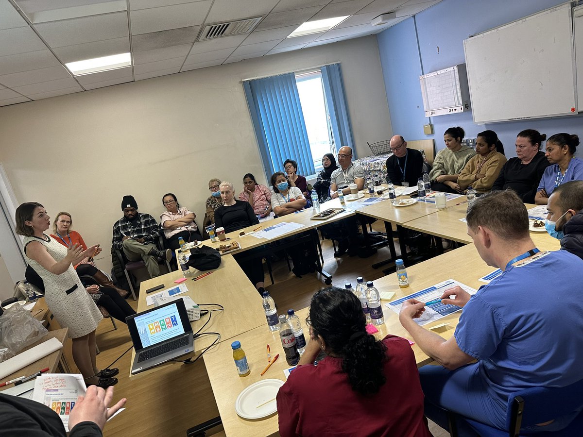 Sonali_inscrubs's tweet photo. Hugely excited to be a part of this workshop bringing together ICU nurses @ImperialNHS to think about how wider determinants of health might be impacting staffing! @WeAreThePSC @melaniejdenison @hhanaesthesia https://t.co/zrS4GfcSH9