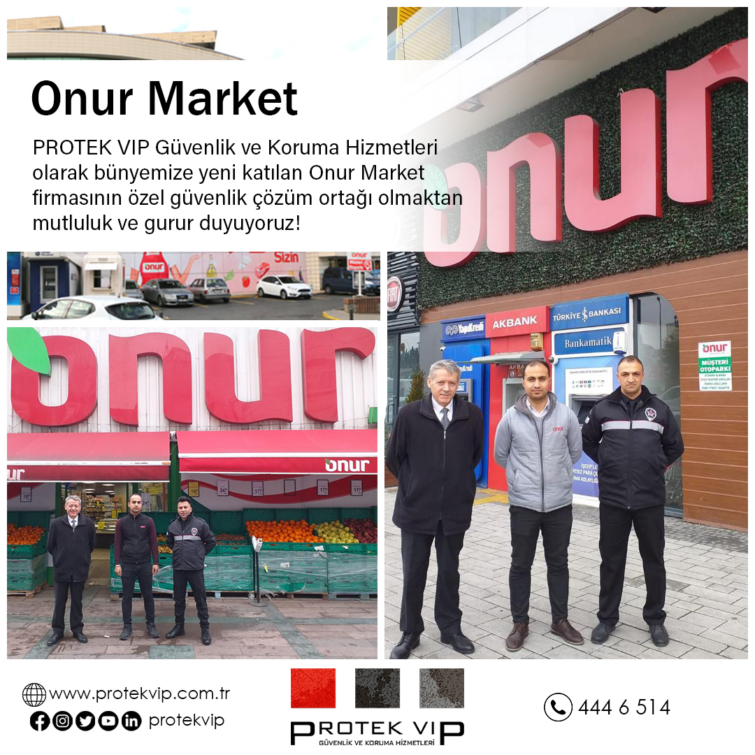 Onur Market Güvenliği için bizleri tercih etti

PROTEK VIP Güvenlik ve Koruma Hizmetleri olarak bünyemize yeni katılan Onur Market firmasının özel güvenlik çözüm ortağı olmaktan mutluluk ve gurur duyuyoruz!

#sitegüvenliği #protek #protekvip #istanbul #OnurMarket