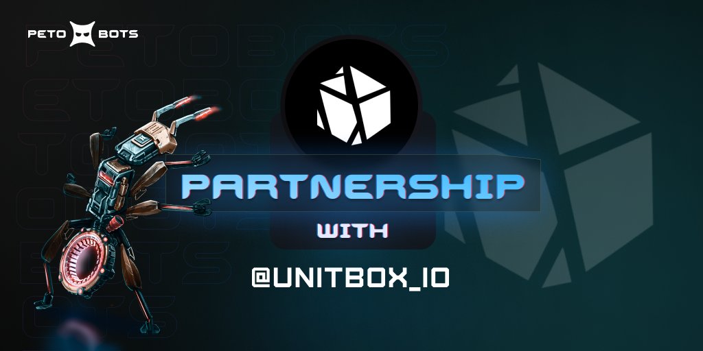 🔥 #Petobots x #UNITBOX 🔥

👋 Petobots fam, we're thrilled to announce our partnership with UNITBOX! Together, we'll bring more players to the #PlayAndEarn industry and promote #NFT-based games.

▪️ UNITBOX PROTOCOL @Rent2Earn is the first Rent-And-Earn solution and the most…
