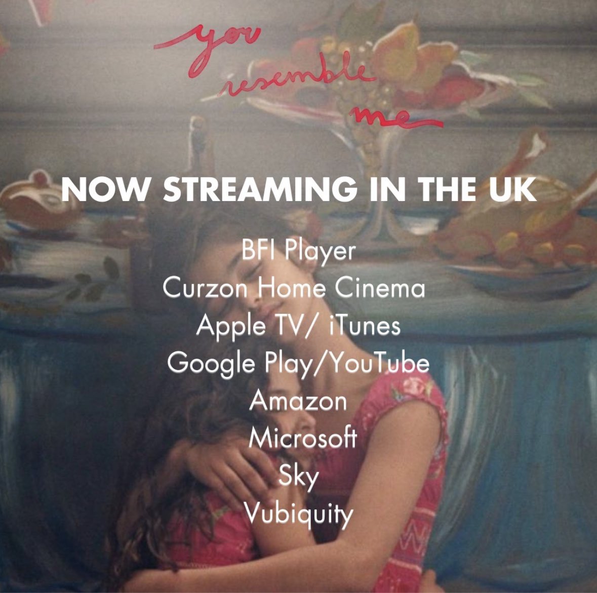 “You Resemble Me” is streaming in the UK! Don’t miss it! youresembleme.com