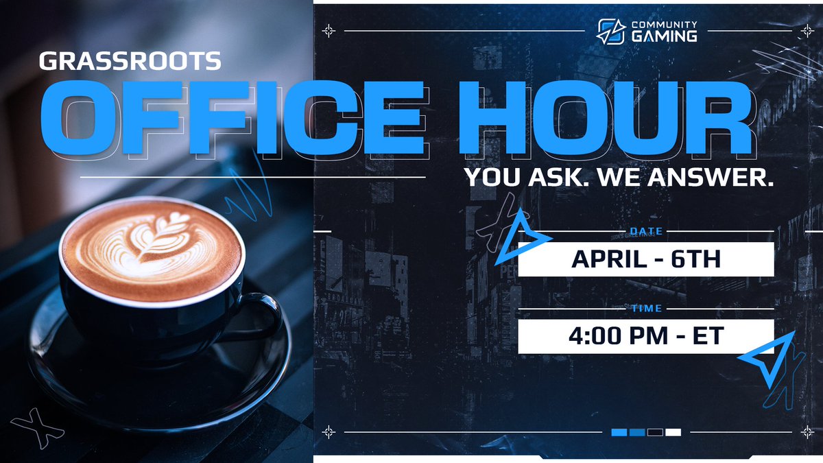 Don't miss out, our Office Hour opens up in 10 minutes!

Join the <a href="/CommunityGaming/">Community Gaming</a> Discord to talk with our team.

⏰ 1pm-2pm PT / 4pm-5pm ET

👉 discord.gg/community-gami…