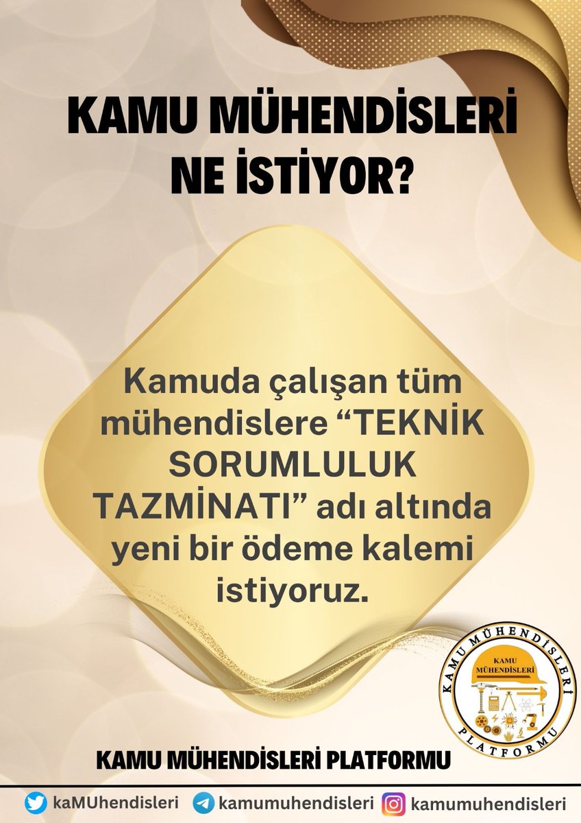 kaMUhendisleri's tweet photo. Sayın Kemal Kılıçdaroğlu;
150.000 kamu mühendisi olarak devletimizin her kademesinde yer alıp milletimize hizmet etmekteyiz.

Son yıllarda bir çok meslek grubuna özel düzenleme yapıldı ama kamu mühendislerine yapılmadı.

Gelir ve özlük hakları bakımından ciddi kayba uğradık. 

 2023 verilerine göre bir mühendis ortalama 18.000 TL gelir elde etmekte ve 31.2000 TL olan yoksulluk sınırının neredeyse yarısı bir ücret almaktadır.

Kamu mühendislerinin mali ve özlük hakları iyileştirilmelidir