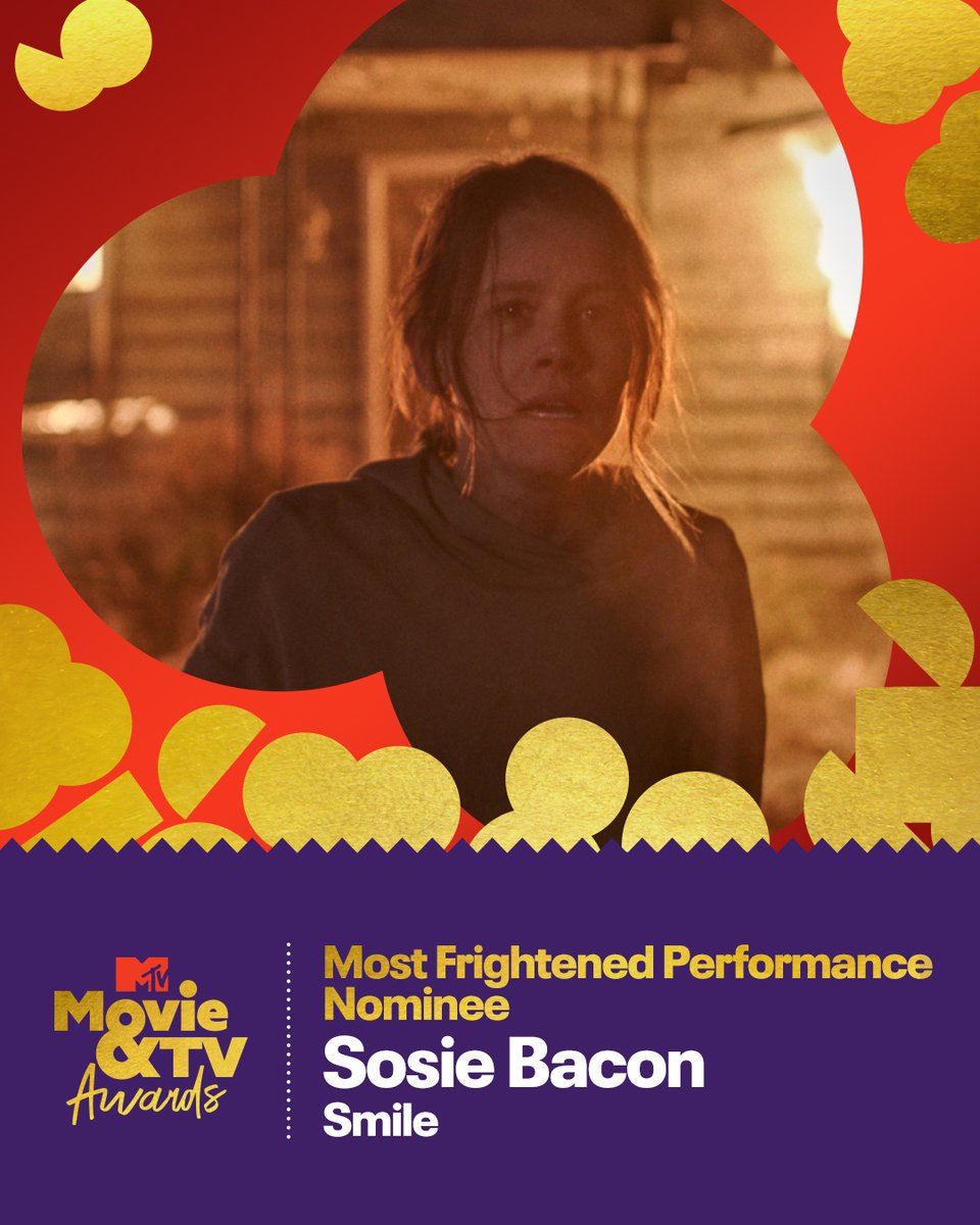 MTV's tweet image. @SmileMovie smiling SO big because #SosieBacon is a 2023 #MTVAwards nominee!!! 🥰 vote.mtv.com