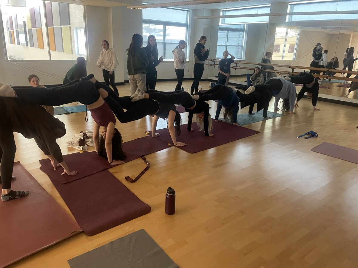 A fan favourite of <a href="/CPAHighSchool/">CPA High School</a> partner yoga day, trying out the downward dog train