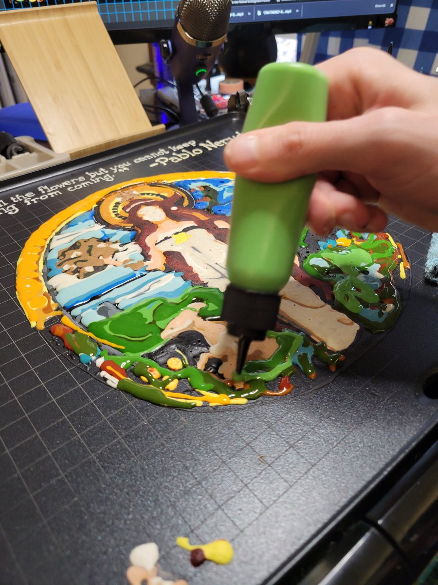 We are about to flip our tribute to Eostre, the goddess of spring and new beginnings ⚘️ twitch.tv/thejoyofpancak…