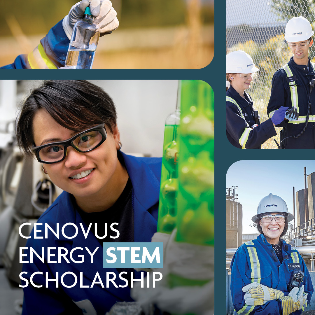 Applications for the Cenovus STEM Scholarship are now open! This $5,000 scholarship is available to students attending Canadian or eligible American institutions who are pursuing an education in science, technology, engineering and math. Learn more! ow.ly/s7nE50NBmyC