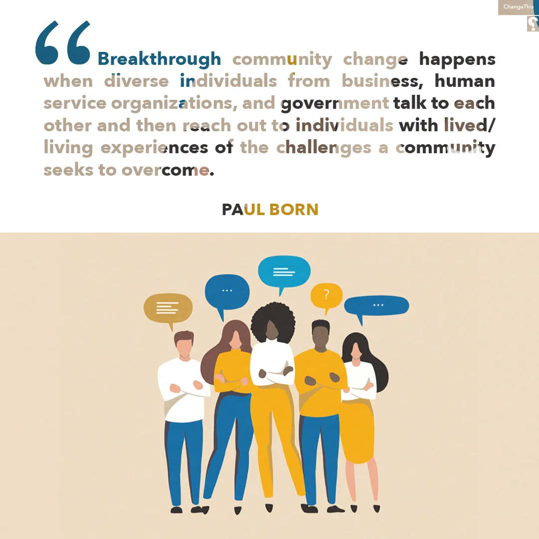 porchlightbooks's tweet photo. "Both personal and community learning journeys are necessary for change."
Read the latest #ChangeThis manifesto, "Making a Difference: Four Lessons for Changemakers" by @paulborn → https://t.co/zQ0Qb0Z1QK
@BKpub https://t.co/c8OVQ0HUjz