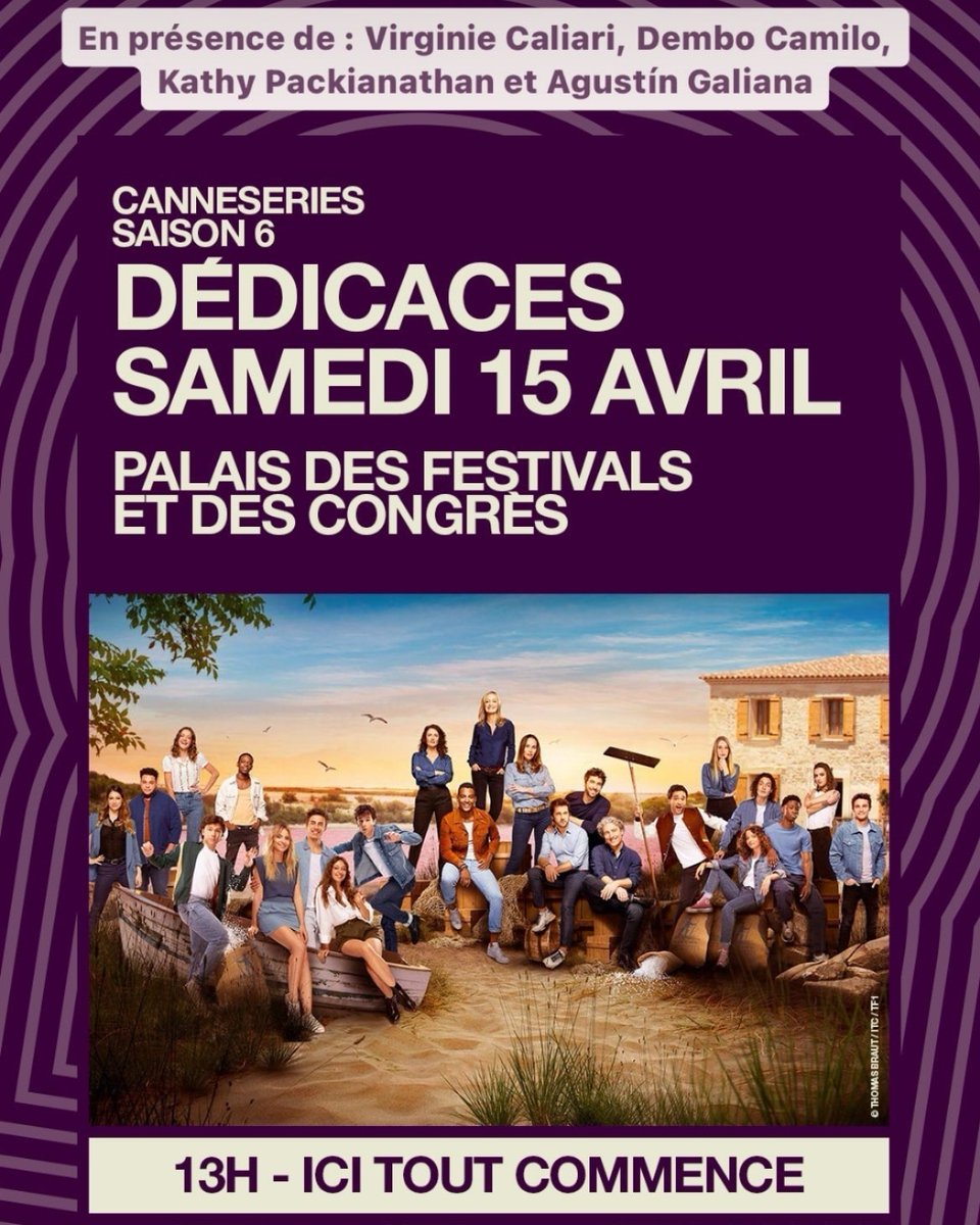audrey59f's tweet photo. @agustingaliana sera en dédicaces au palais des festivals et des congrès à Cannes Samedi 15 avril 2023 à 13h ! https://t.co/uzS6l6yIMz