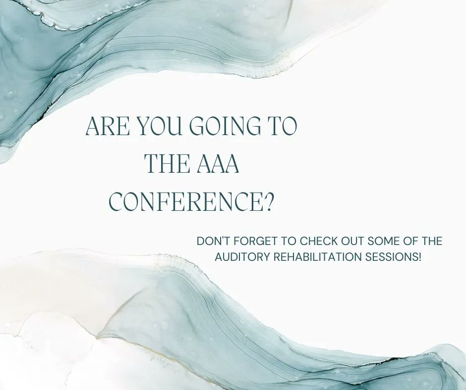Academy of Rehabilitative Audiology on Twitter "Are you going to the