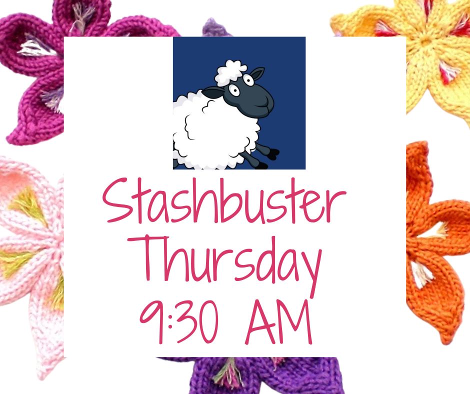 Are you ready for tomorrow's #StashbusterThursday? Susan will be live at 9:30 AM with some great new ideas for your #yarnstash. 
.
.
.
.
.
. 
#knitting #knit #handmade #homemade #baycityyarnshop #yarnstore #shopyarn #knit #crochet #knittingneedles #knitasweater #michiganyarnsh...
