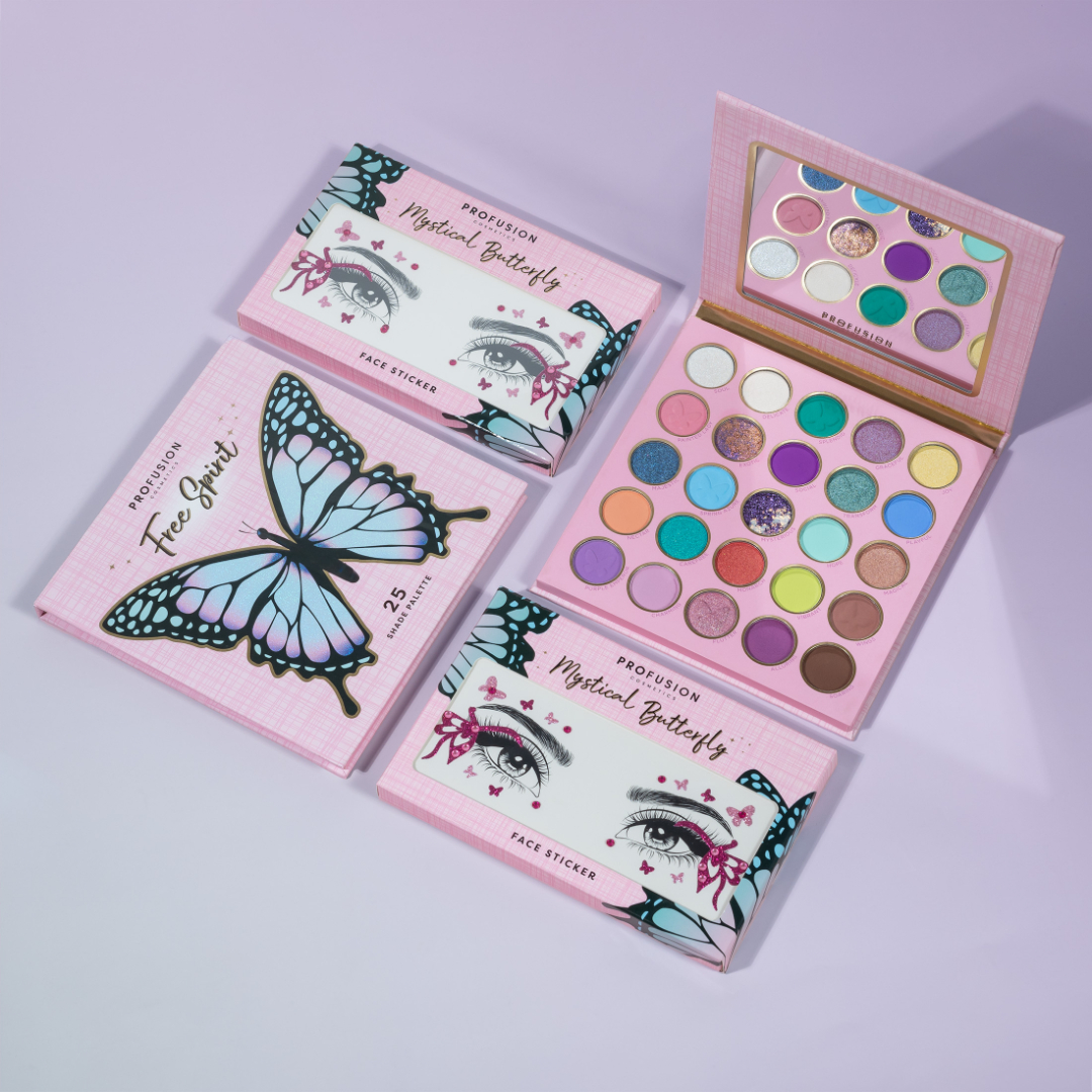 ProfusionCo's tweet photo. Get festival-ready with these mystical shades and our face stickers from our Empowered Butterfly collection🦋💫 You'll be sure to stand out in any crowd!
Shop collection @cvs_beauty!
__________________
#profusion #butterflycollection #festivalvibes #butterfly #newinmakeup #make https://t.co/3jpRFihHPK