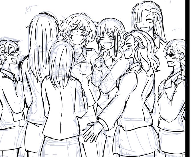 僕のみほゆか大学がだいぶ賑やかになってきたぞー。
前回の大学本では西さんだけだったけど、福田、ローズヒップ、アキ、カルパッチョ、オレンジペコを新たに加えてみた。 