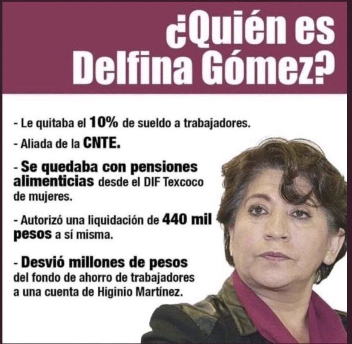 Anaro74's tweet photo. ¡NO VOTES POR LA RATERA DE DELFINA!

Aparte de todo lo que ya sabemos, también es del club de los plagiarios y plagió su tesis de maestría. https://t.co/hQ2x6GgEh0