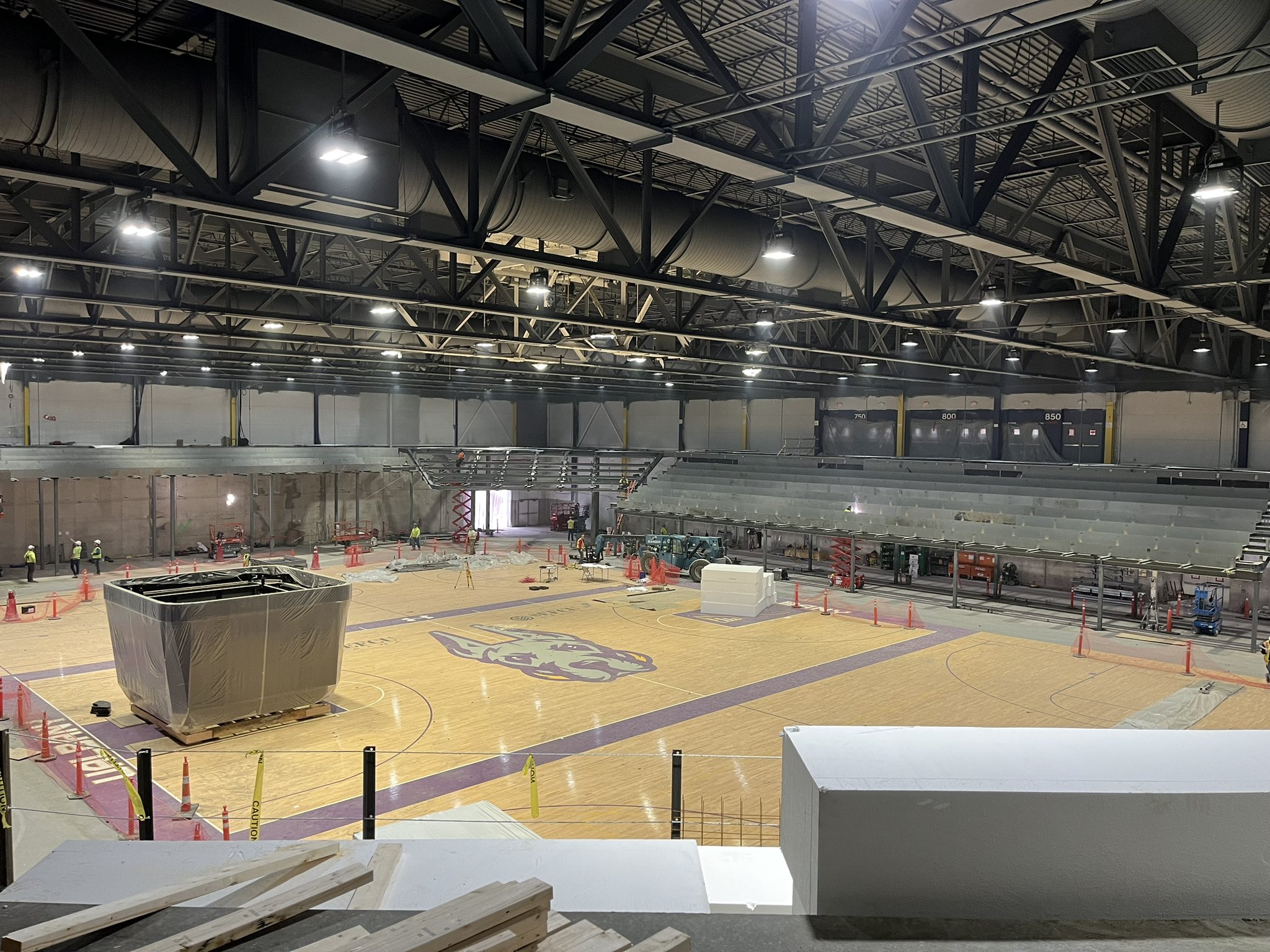 SEFCU Arena at the University at Albany under construction.
