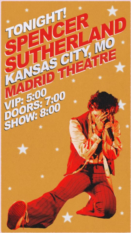 spencermusic's tweet photo. KC TONIGHT! ❤️❤️❤️❤️ https://t.co/205lRrNY8w