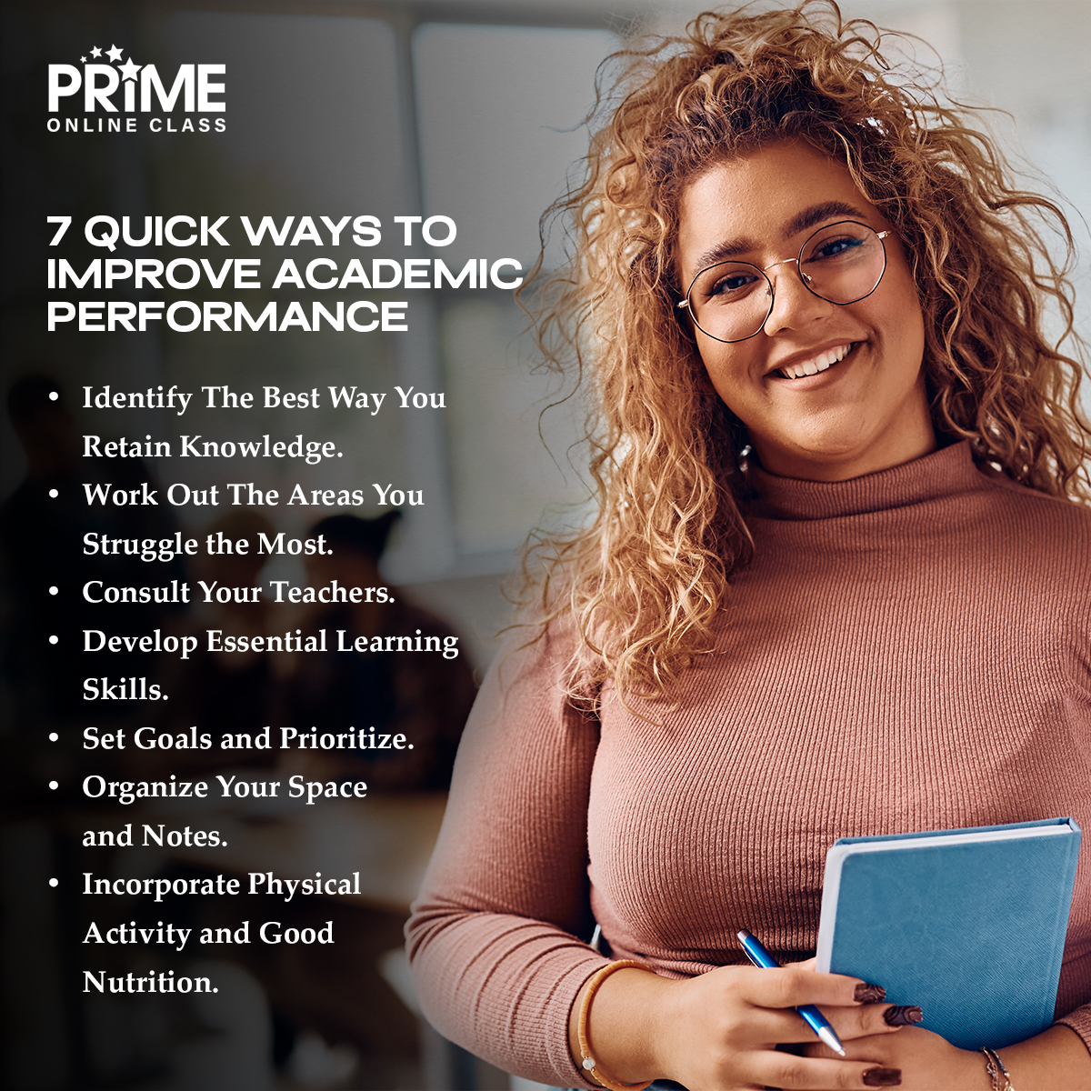 PrimeOnlineClas's tweet image. Improving academic performance is a gradual process, with time add these habits to your lifestyle and experience the improvement yourself.

#OnlineClassHelp #OnlineCourseHelp #Consultancy #Academic #College #Assignments #Quizes #Reports #Projects #Courses #PrimeOnlineClass