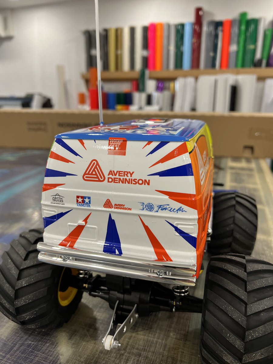 TamiyaUK's tweet photo. When you give vehicle wrap kings @FunkeeFish a Lunchbox project.
#tamiya #wrapfest #funkeefish #lunchbox #averydennison https://t.co/ocaknwWhNM