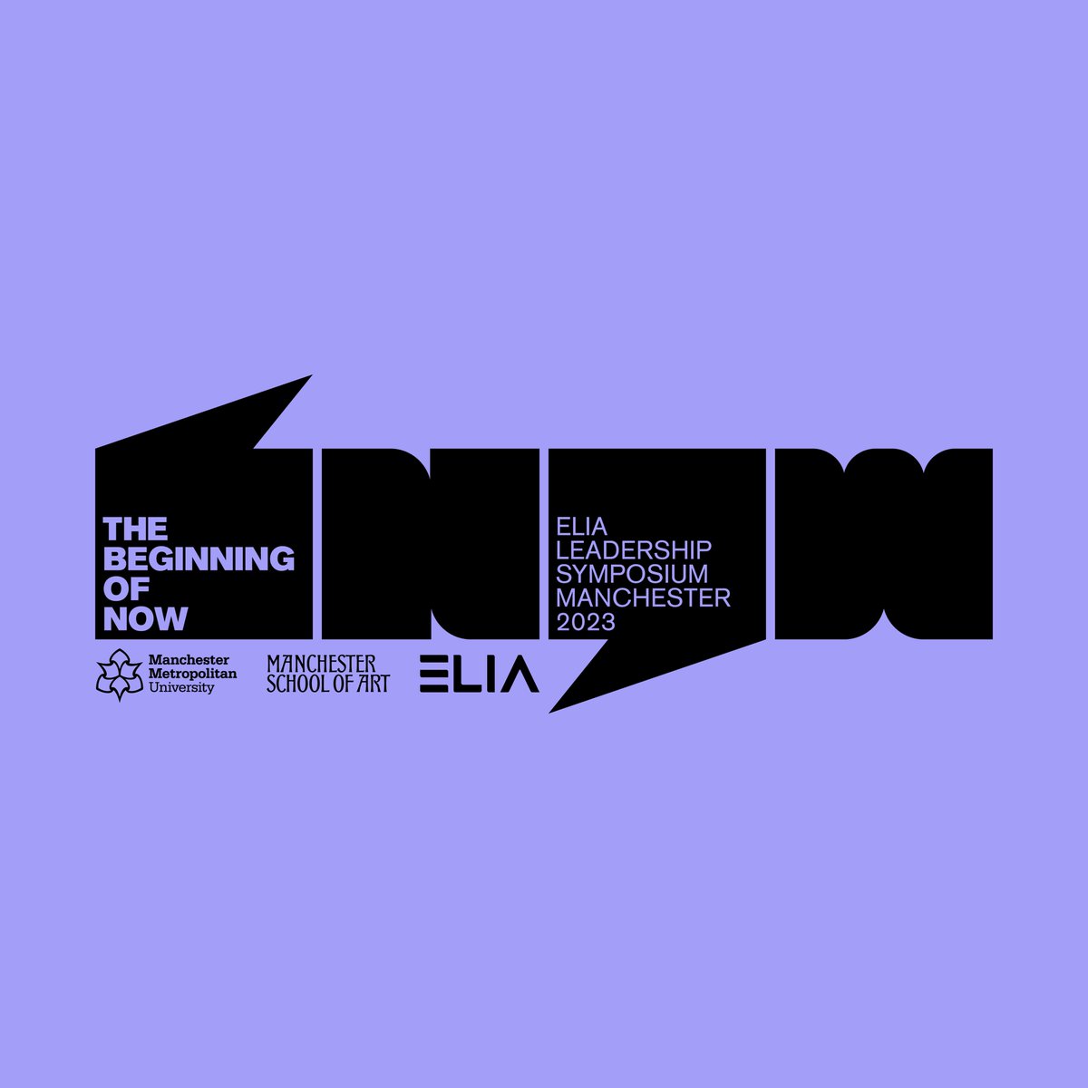 New branding for @McrSchArt @ManMetUni and @ELIAartschools 
The Beginning of Now is a leadership symposium on the future of the Art School post pandemic. Dialogue & conversation are important in order to create change. The identity needed to reflect that.
More on my insta stories