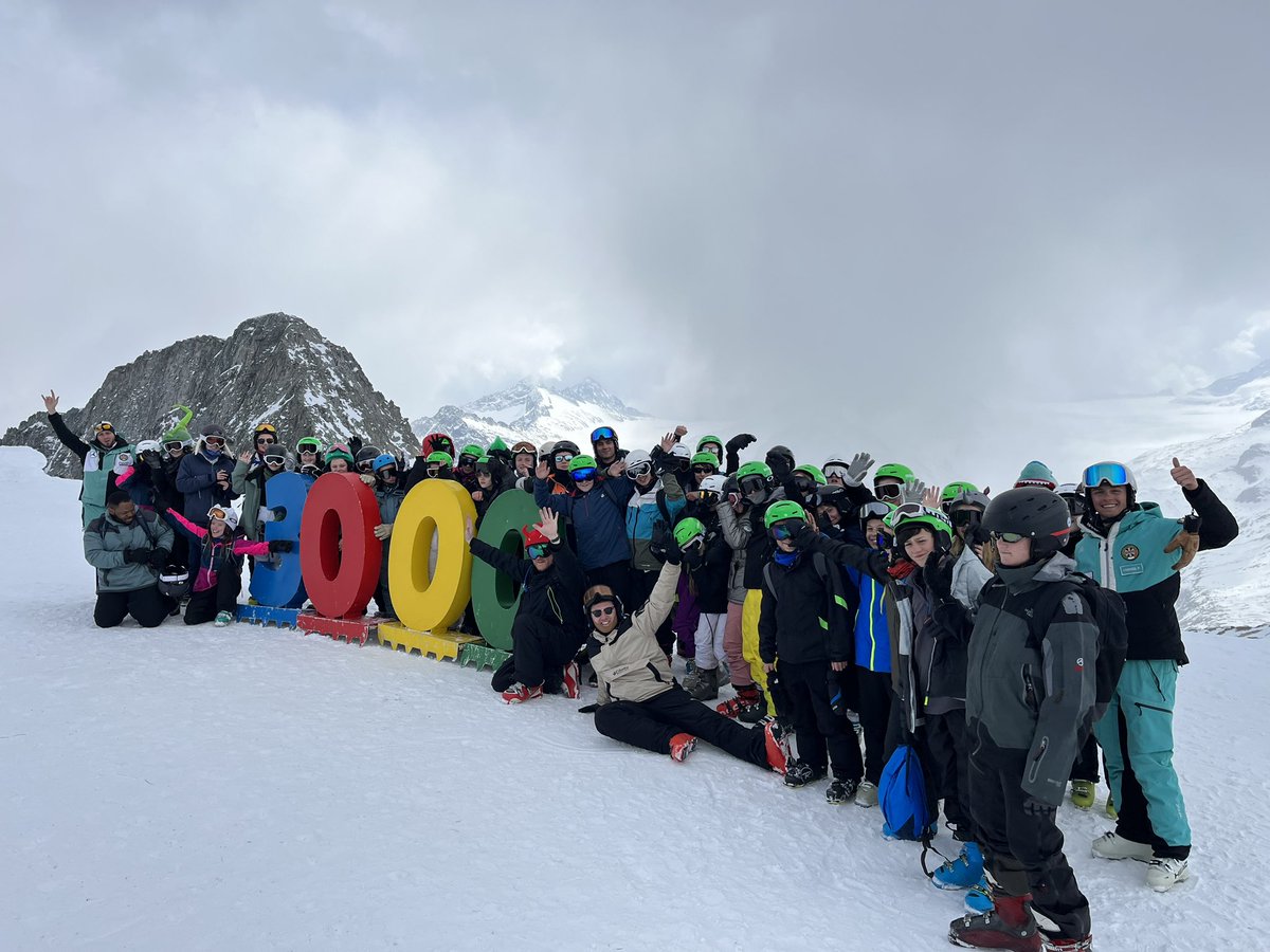 Team ESj ski at 3000m up. <a href="/ESJSKI23/">ESJ Ski Trip</a> <a href="/EppingStJohns/">ESJ</a>