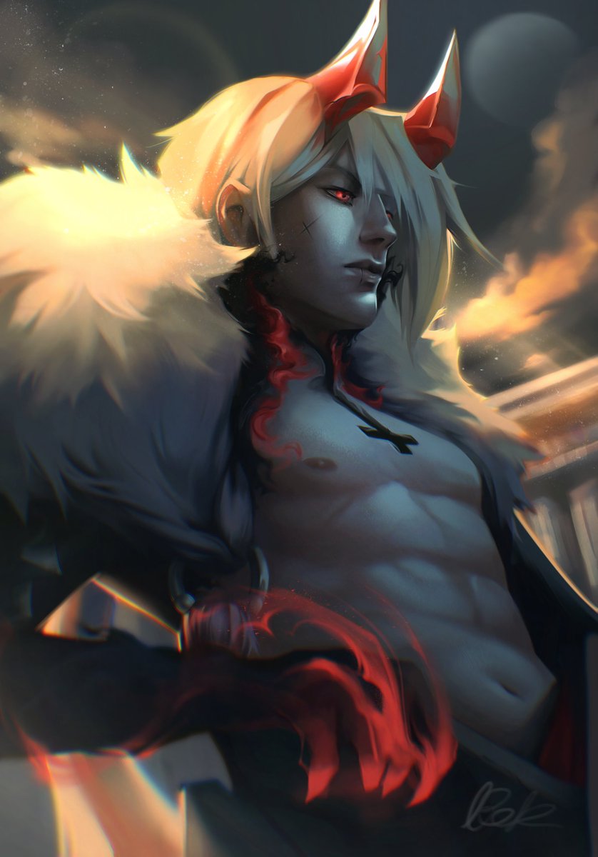 Done 🌑 
#oc #drawing #digitalart #illustration #demon #art #Procreate