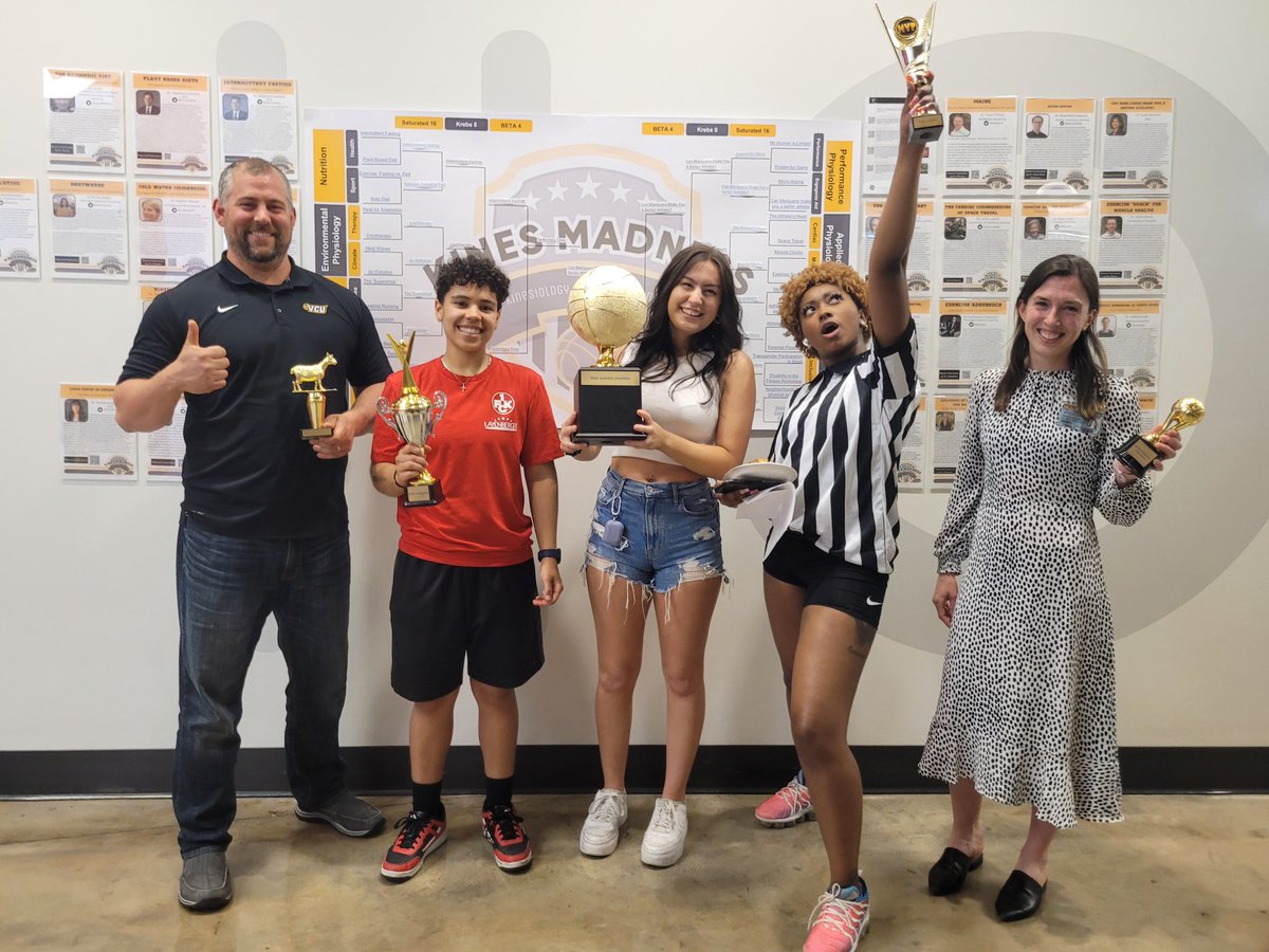 VCU Dept of Kinesiology and Health Sciences (@vcukhs) on Twitter photo We have winners…hoisting trophies and taking home prizes from <a href="/GoSquirrels/">Richmond Flying Squirrels</a> baseball tickets, books, and even an <a href="/Apple/">Apple</a> iPad. All the schwag for door prizes has been claimed!! KINES-Madness will return next year with internships and minimester course credits toward graduation!! We have winners…hoisting trophies and taking home prizes from <a href="/GoSquirrels/">Richmond Flying Squirrels</a> baseball tickets, books, and even an <a href="/Apple/">Apple</a> iPad. All the schwag for door prizes has been claimed!! KINES-Madness will return next year with internships and minimester course credits toward graduation!!