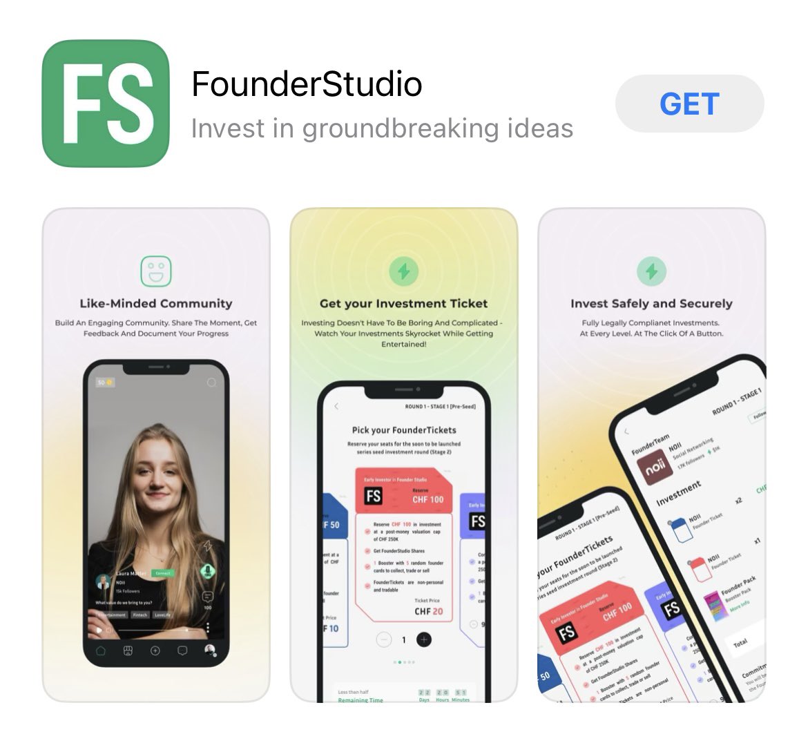 fstudio_io's tweet photo. The Founderstudio App is finally available on Apple Store and Google Play Shop! 

Ready to pitch and interact with talented founders? 

Find us on https://t.co/sqFDelc2mf ✔️

#AppleStore #app #tweet #tech #pitch #business #invest #founders #startup https://t.co/16vwn9X6jN