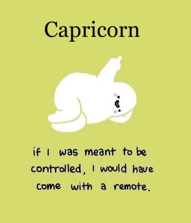 caprilifestyle's tweet photo. #capricorn #capricorngang #horoscopememes #capricorn📷 #capricornmemes #capricornseason📷 #capricornseason #capricorngang📷 #horoscopedaily #dailyhoroscope #capricornposts #zodiacsigns #zodiac #zodiacmemes #astrology #earthsigns #earthsign #earthsigns📷 https://t.co/dwH6tiKIsI