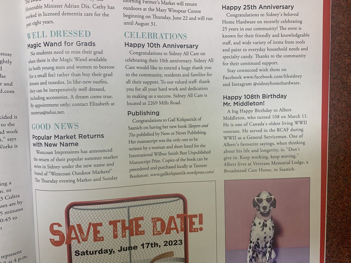 ewas2's tweet image. Thank you beautiful ⁦@SeasideMagazine⁩ for the lovely acknowledgment. #sidneybythesea #published #SleepersandTies #springbookreleases #nonpublishing #Canadianbooks #BCwriter #TWUC #BCFederationofwriters #PWAC #booktalk