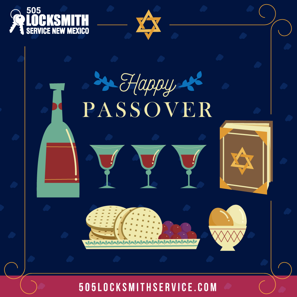Locksmith505's tweet image. The entire team here at 505 Locksmith sends you and your family best wishes for a Very Happy Passover holiday!  505locksmithservice.com (505) 337-4710  goo.gl/maps/q65CzN8oe…
.
.
#Passover #HappyPassover #Locksmith #AlbuquerqueLocksmith