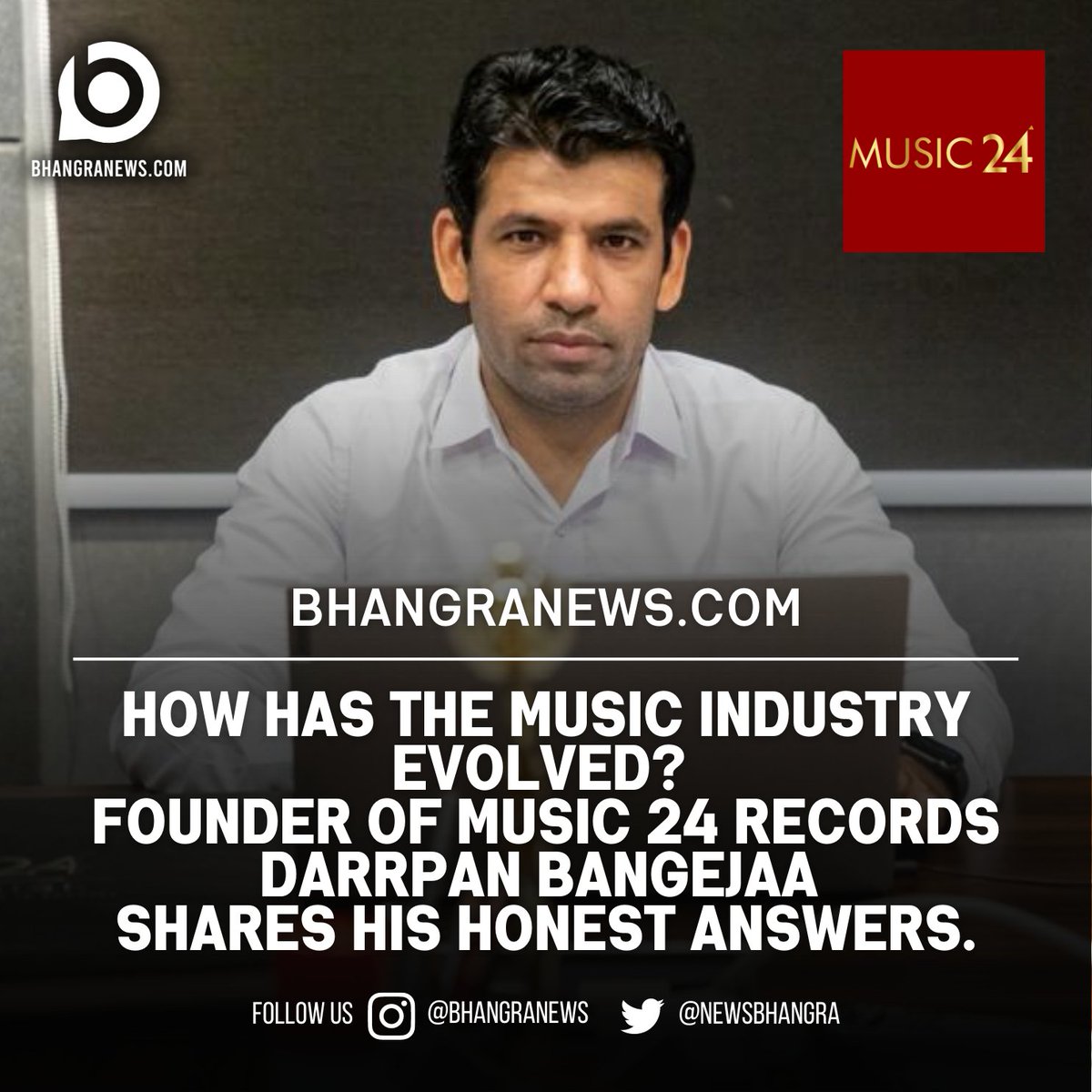 How has the music industry evolved? Producer and founder of Music 24 Records 'Darrpan Bangejaa's perspective. bhangranews.com/how-has-the-mu… #bhangranews #darrpanbangejaa #producer #music24records #musicindustry #musicbusiness #musicarticle