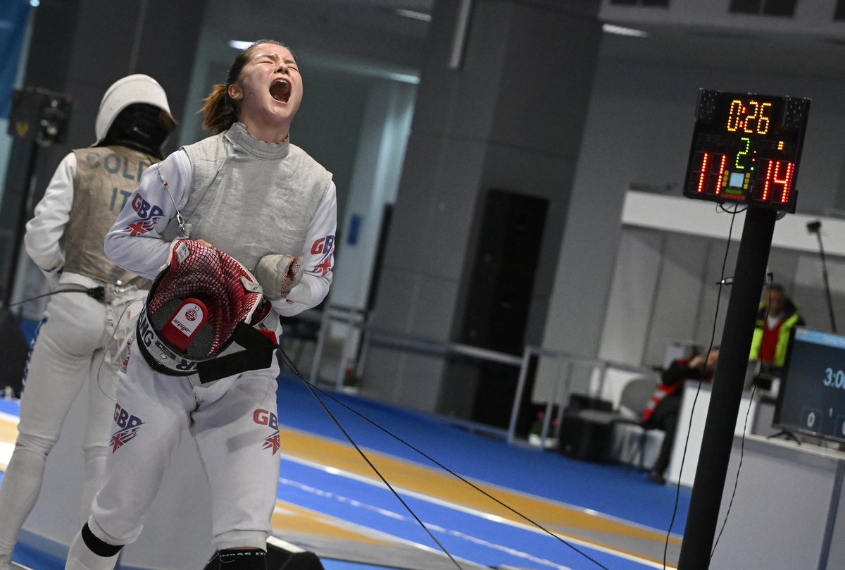 FIE_fencing's tweet photo. Junior and Cadet World Championships - Day 5🤺

Amelie TSANG from UK defeated Greta COLLINI from Italy 15-11 in the final of Cadet Women's Individual Foil⚔️

📺https://t.co/b2JeSGEYeR
ℹ️https://t.co/I107IrPLRr

#plovdiv2023 #junior #cadet #fencing #worldchampionships #foil https://t.co/vpoOJYYXZI