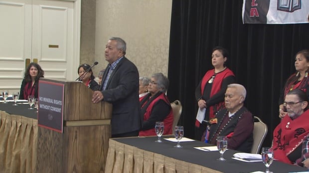 fngovernance's tweet photo. GITIXAALA AND EHATTESAHT  FIRST NATIONS challenge BC Mineral Tenure Act in BC Supreme Court. Anyone with a free miner certificate can acquire mineral claims online in First Nations territories without their consultation or consent. @CBCNews | https://t.co/VrZo8Zv5kj https://t.co/1viImMaKu2