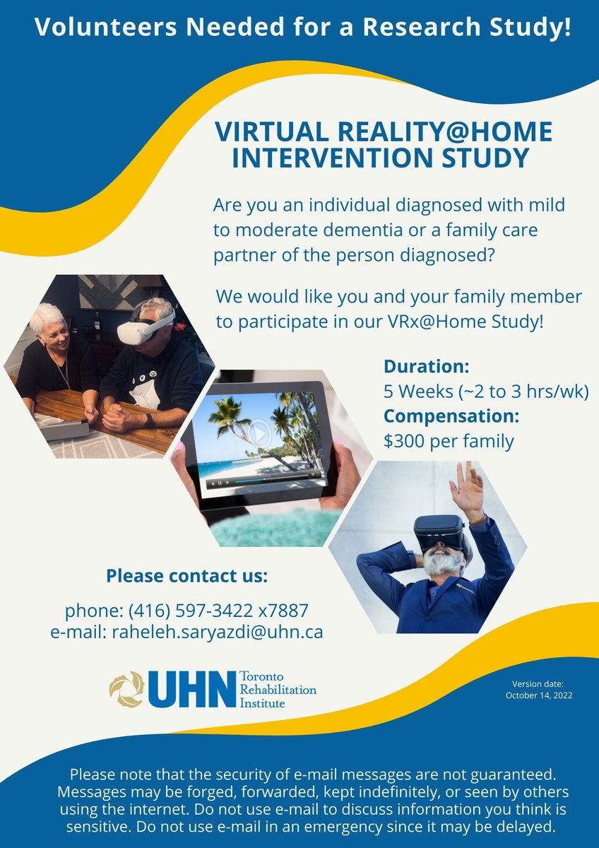 ‼️Attention folks from the GTA‼️
(Toronto, York, Peel, Halton, and Durham regions)
The MIVE lab is currently looking for families to participate in our VRx@Home study. Please see the contact and study information below to find out more! Your interest is greatly appreciated.