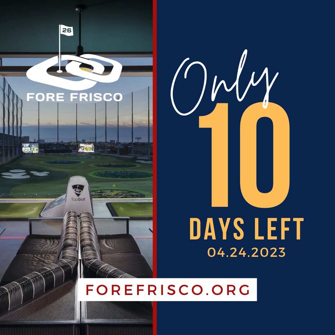 ForeFrisco's tweet photo. Don't miss out on our Top Golf fundraiser to benefit Frisco families with special needs! Get your ticket now for our event on April 24th from  5:30-9:00 p.m. at Top Golf Colony. Register and donate here: https://t.co/kjvw94cYpw. https://t.co/dBE30s1jdy