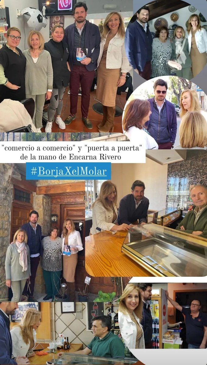 elmolarPP's tweet photo. Esta mañana hemos recibido la visita de Encarna Rivero,diputada de la asamblea de Madrid,para acompañarnos durante nuestro "comercio a comercio"y"puerta a puerta",escuchado a los vecinos y comerciantes y transmitiendo nuestro compromiso e implicación por El Molar
#BorjaXelMolar https://t.co/McVkwAJKLu