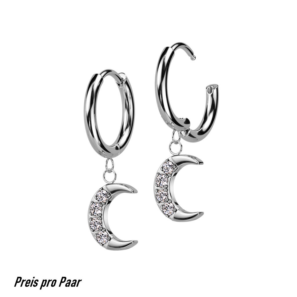 PiercingTrend's tweet photo. Edelstahlcreolen mit Mondanhänger #creolen#edelstahlohrringe#edelstahlschmuck#schmuckshop#ohrschmuck#damenschmuck https://t.co/tyrtIe4iMp