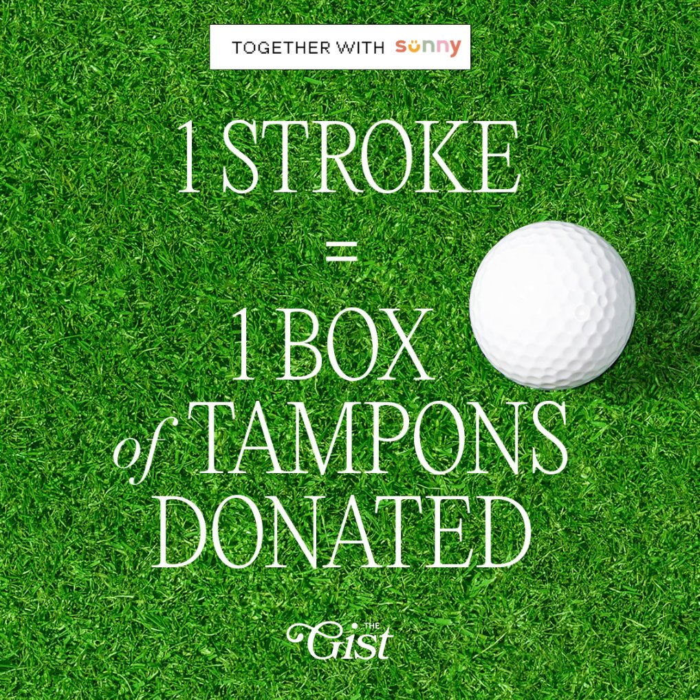 Hey <a href="/TigerWoods/">Tiger Woods</a> you already gave away one tampon. Now you get to give away more. 👀⛳

Sexism is never par for the course. Join our tampon drive by heading to tamponathon.com. 🙌

#tamponathon #tigertampondrive